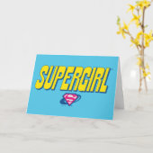 Carte Supergirl Pop Logo (Fleur jaune)