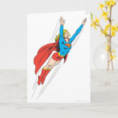 Carte Supergirl s'enfonce haut (Fleur jaune)