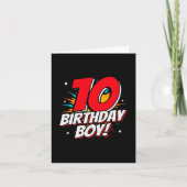 Carte Superhero 10 ans Anniversaire Garçon 10e Anniversa (Devant)