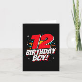 Carte Superhero 12 ans Anniversaire Garçon 12e Anniversa (Devant)