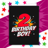 Carte Superhero 2 ans Anniversaire Garçon 2e Anniversair