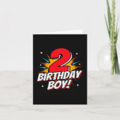Carte Superhero 2 ans Anniversaire Garçon 2e Anniversair (Devant)