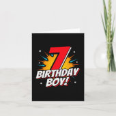 Carte Superhero 7 ans Anniversaire Garçon 7e Anniversair (Devant)