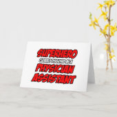 Carte Superhero...Assistant de médecin (Fleur jaune)
