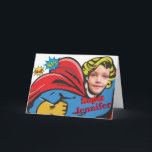 Carte Superhero Birthday Girl Comic ⚡ Special Kid<br><div class="desc">Superhero enfant. Anniversaire de Superhero Girl. Anniversaire de Superhero Girl. Customisez pour changer facilement la face et le nom. Whimzazzical kid superhero Female Superhero Enfants Personnalisé Anniversaire Superhero Anniversaire Girl ⚡ Spécial Enfant Faîtes de l'anniversaire de votre enfant vraiment SUPER avec cette carte d'anniversaire comique remplie d'action! 💥 Avec un...</div>