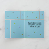 Carte Superhero Comic Speech Bubble Boy Joyeux anniversa (Intérieur)