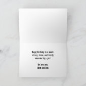 Carte Superhero Comic Speech Bubble Boy Photo Anniversai (Intérieur)