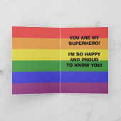 Carte Superhero Femme Sortie (Intérieur)