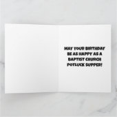 CARTE SUPÉRIEURE VINTAGE D'ANNIVERSAIRE FUNNY POTL (Intérieur)