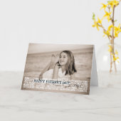 Carte Superlatifs heureux de fête des pères (Fleur jaune)