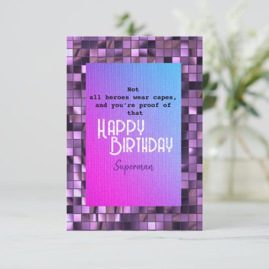 Carte Superman (Debout devant)