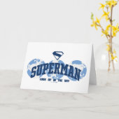 Carte Superman dans le monde (Fleur jaune)