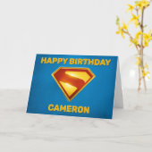 Carte Superman Golden S Shield brillance (Fleur jaune)