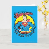 Carte Superman L'homme de l'acier (Fleur jaune)