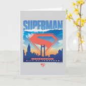 Carte Superman Metropolis Skyline (Fleur jaune)