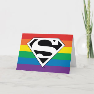 Carte Superman Rainbow Logo