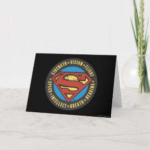 Carte Superman Stylisé Logo de vol Vision Force