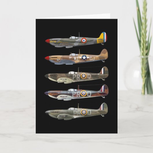 Carte Supermarine Spitfire is a British WW2 fighter (Devant)