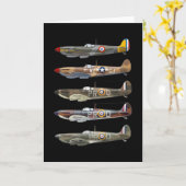 Carte Supermarine Spitfire is a British WW2 fighter (Fleur jaune)