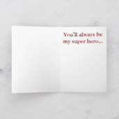 Carte SuperMom : Ma mère est mon superhéros (Intérieur)