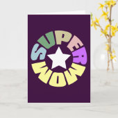Carte SuperMom : Ma mère est mon superhéros (Fleur jaune)