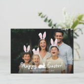 Carte Superposition graphique d'oreilles de lapin mobile (Debout devant)