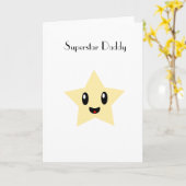 Carte Superstar Daddy (Fleur jaune)