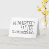 Carte Superstar DJ (Fleur jaune)