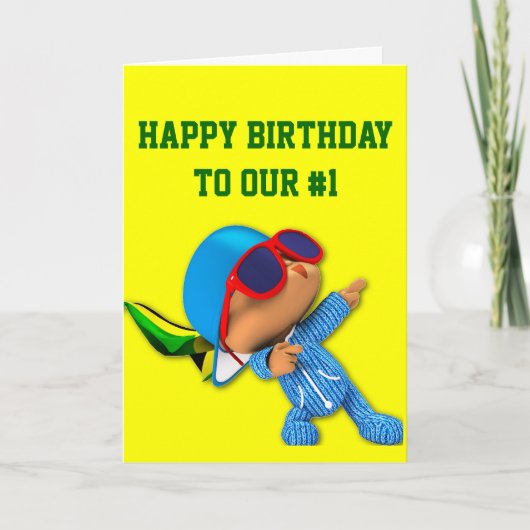 Carte Superstar semi-transparent du numéro 1 (Devant)