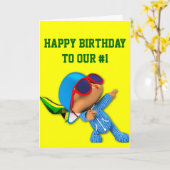 Carte Superstar semi-transparent du numéro 1 (Fleur jaune)