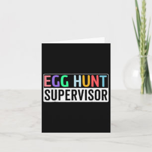 Carte Superviseur de chasse aux oeufs Partie de chasse a