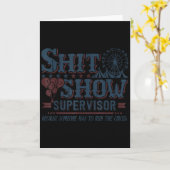 Carte Superviseur de spectacle parce que quelqu'un doit (Fleur jaune)