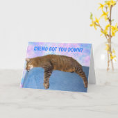 Carte Support Chimo amusant (Fleur jaune)