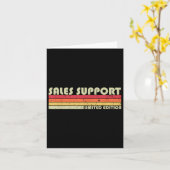Carte Support commercial Funny Titre de l'emploi Profess (Fleur jaune)