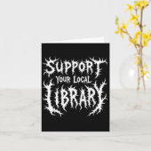 Carte Support de lecture grunge Bibliothèque locale goth (Fleur jaune)