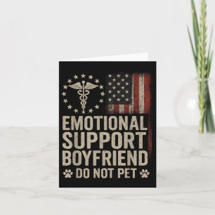 Carte Support Émotionnel Boyfriend Ne Pet Pas Amusant Bf