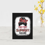 Carte Support Squad Messy Bun Butterfly Cerveau Aneurysm (Fleur jaune)