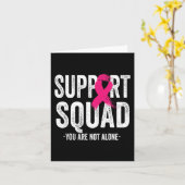 Carte Support Squad Pink Ribbon Warrior Breast Cancer Aw (Fleur jaune)
