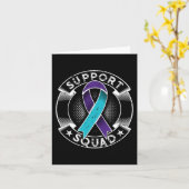 Carte Support Squad Ribbon Suicide Prevention (Fleur jaune)
