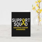Carte Support Squad Sarcoma Cancer Awareness Yellow Ribb (Fleur jaune)