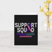 Carte Support Squad Thyroide Cancer Awareness Month Ribb (Fleur jaune)