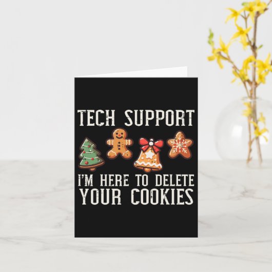 Carte Support technique de Noël ici pour supprimer les c (Fleur jaune)
