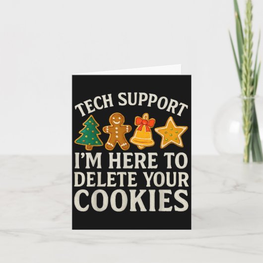 Carte Support Technique De Noël Ici Pour Supprimer Les C (Devant)