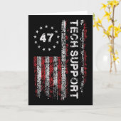 Carte Support Technique Drapeau États-Unis Maison Blanch (Fleur jaune)