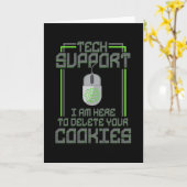Carte Support Technique Je Suis Ici Pour Vous Supprimer (Fleur jaune)