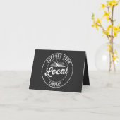 Carte support your local library (Fleur jaune)