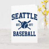 Carte Supporter de l'équipe de baseball athlétique vinta (Fleur jaune)