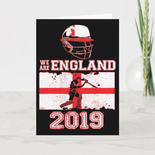 Carte Supporters de l'équipe de cricket d'Angleterre Nou (Devant)