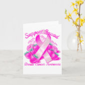 Carte Suprt Squad Breast Cancer Awareness Nk Ribbon Wome (Fleur jaune)