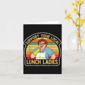 Carte Suprt Your Local Lunch Ladies Funny Lunch Lady Tee (Fleur jaune)